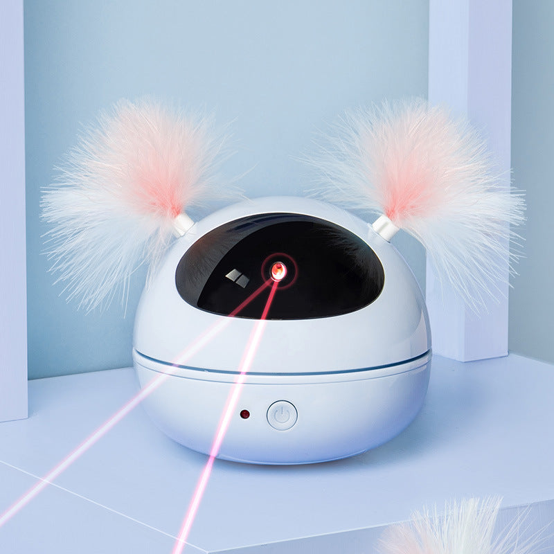 Elektrisches Laser-Katzenspielzeug – Infrarot, Automatisch mit Feder