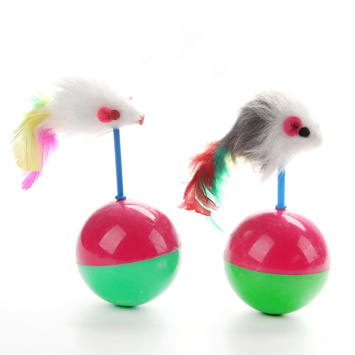 Sisalball mit Federn – Katzenspielzeug zum Kratzen, Beissen & Toben