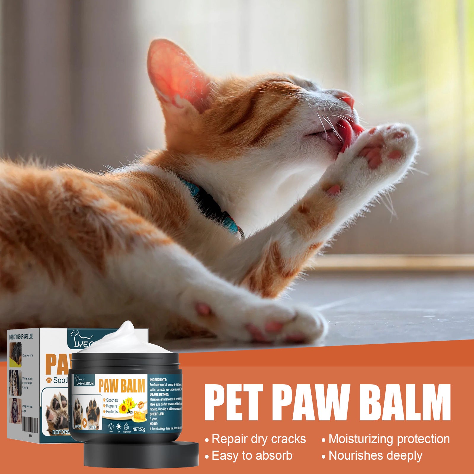 Pfotenbalsam für Hunde & Katzen – Feuchtigkeitspflege & Schutz