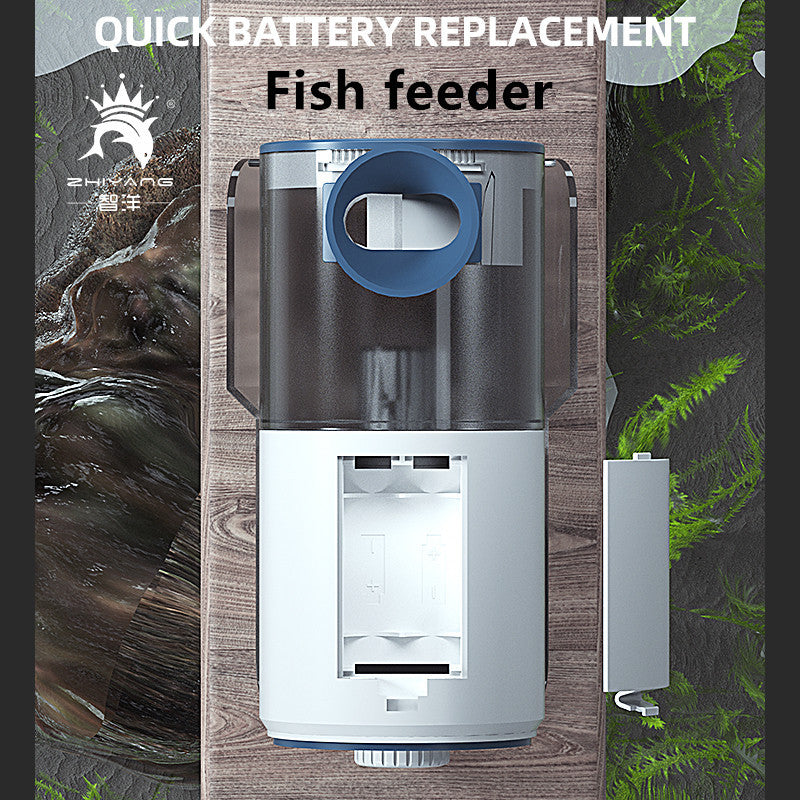 Automatischer Fischfutterautomat – LCD Timer & Pellet-Dosierung