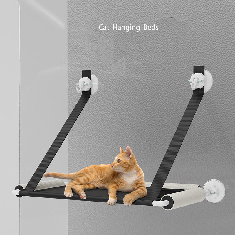 Katzen-Hängematte am Fenster – Mit Kratzbaum, Faltbar & Saugnapf