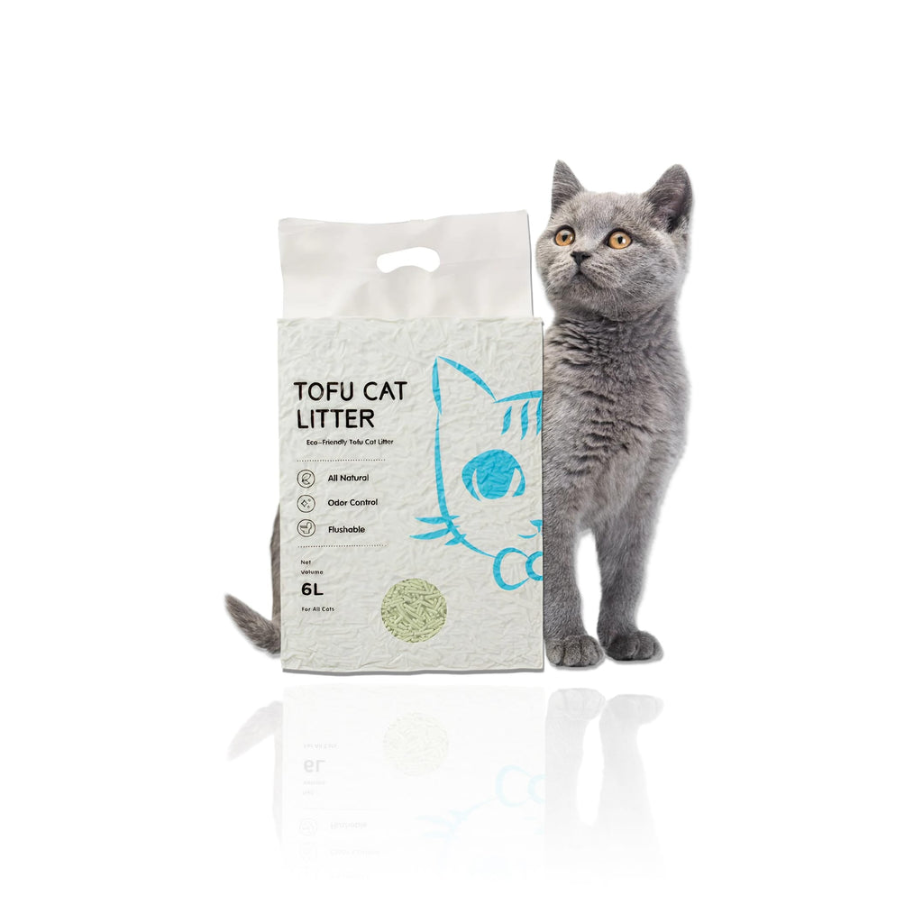 Tofu Katzenstreu – 6L / 2kg, biologisch abbaubar & klumpend