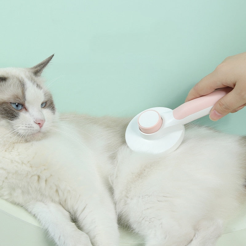 Automatische Haustierbürste mit Selbstreinigung – Für Katzen & Hunde