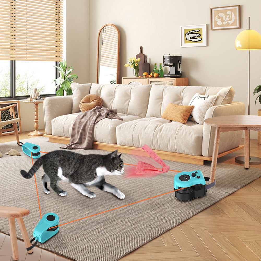 Ferngesteuertes Katzenspielzeug mit Feder – Elektrisch, für Indoor