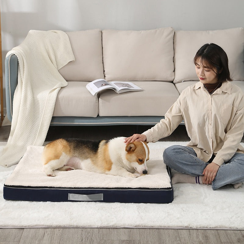 Memory Foam Haustiermatte – Wasserdicht, Waschbar, für Hunde & Katzen