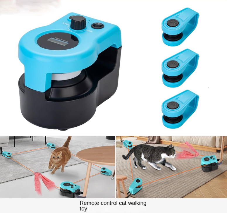 Ferngesteuertes Katzenspielzeug mit Feder – Elektrisch, für Indoor