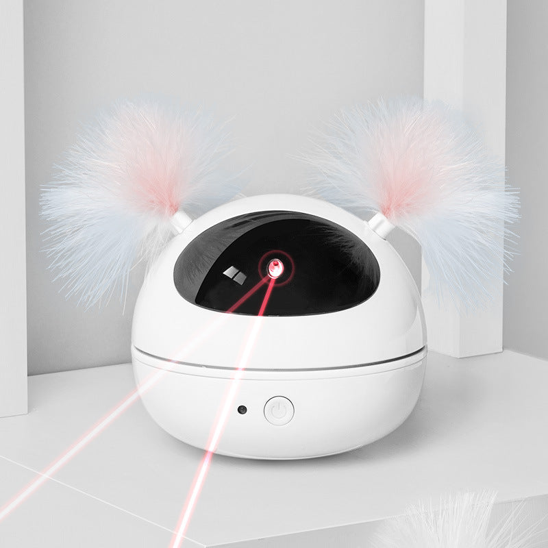 Elektrisches Laser-Katzenspielzeug – Infrarot, Automatisch mit Feder