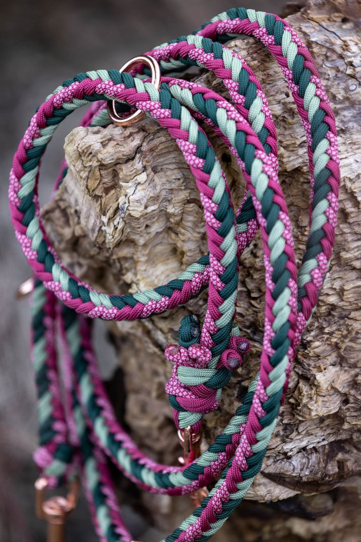 Hundeleine "Red Forest" aus Paracord