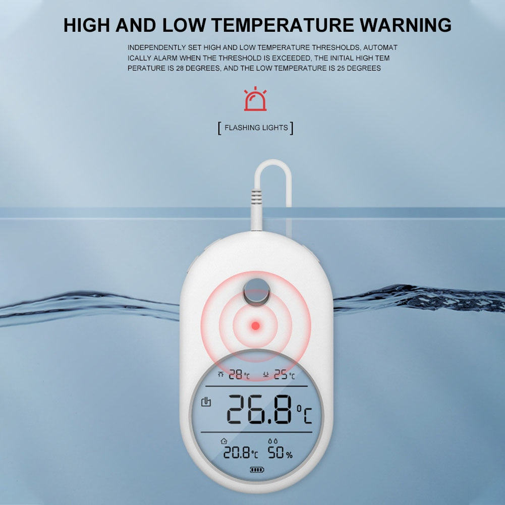 3-in-1 Aquarium Thermometer Digital – Temperatur, LCD-Anzeige & Sonde