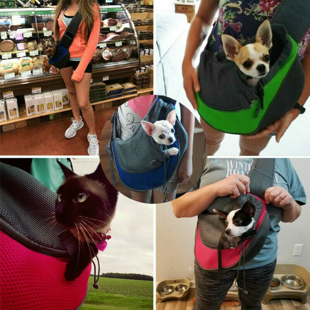 Hunde-Umhängetasche – Atmungsaktiv, Mesh, Für Reisen & Alltag