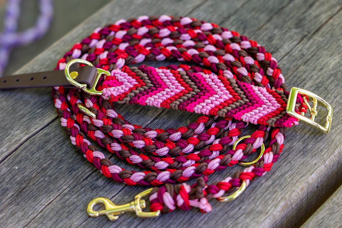 Hundeleine "Ruby Dream" aus Paracord