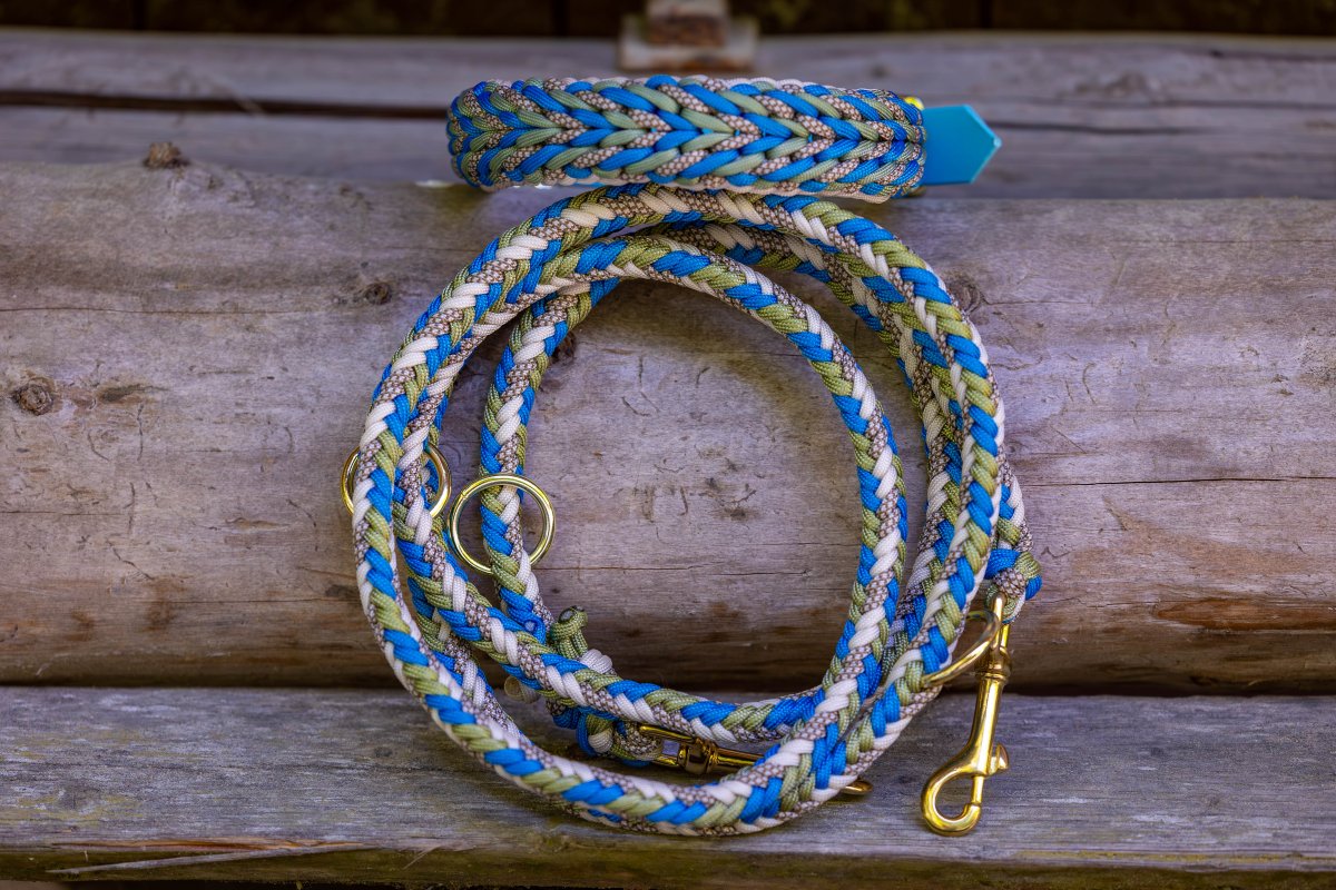 Hundeleine "Ocean Pearl" aus Paracord