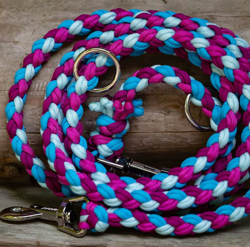 Hundeleine "Aurora Bloom" aus Paracord