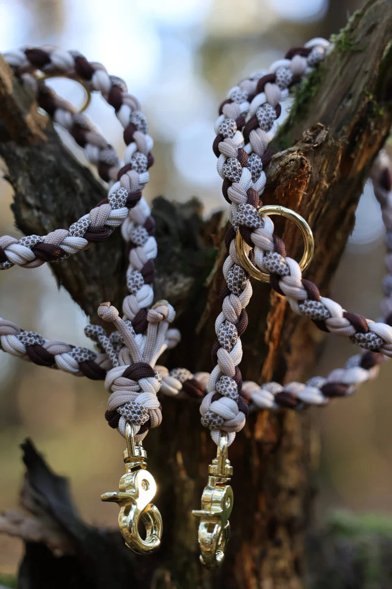 Hundeleine "Cappuccino" aus Paracord