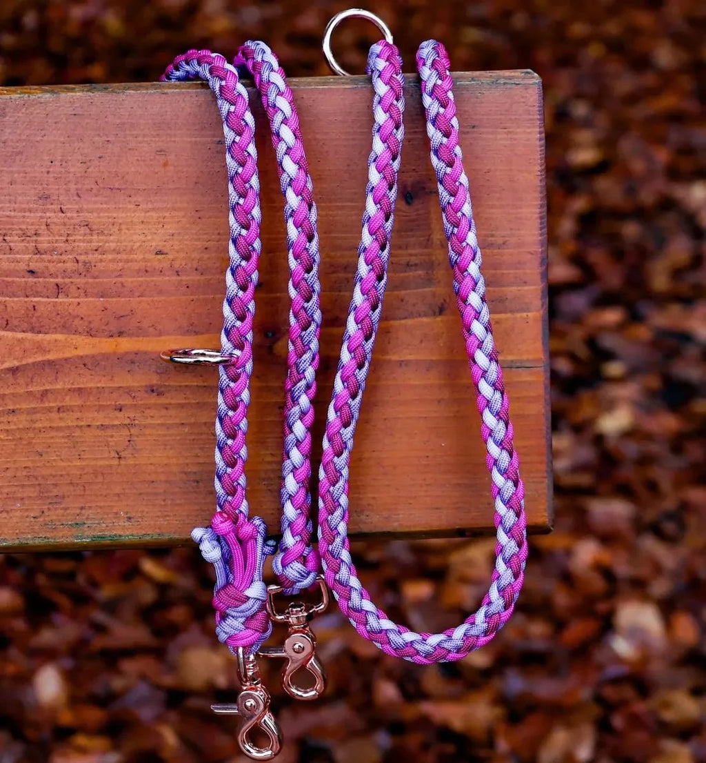 Hundeleine "Lavender Dream" aus Paracord