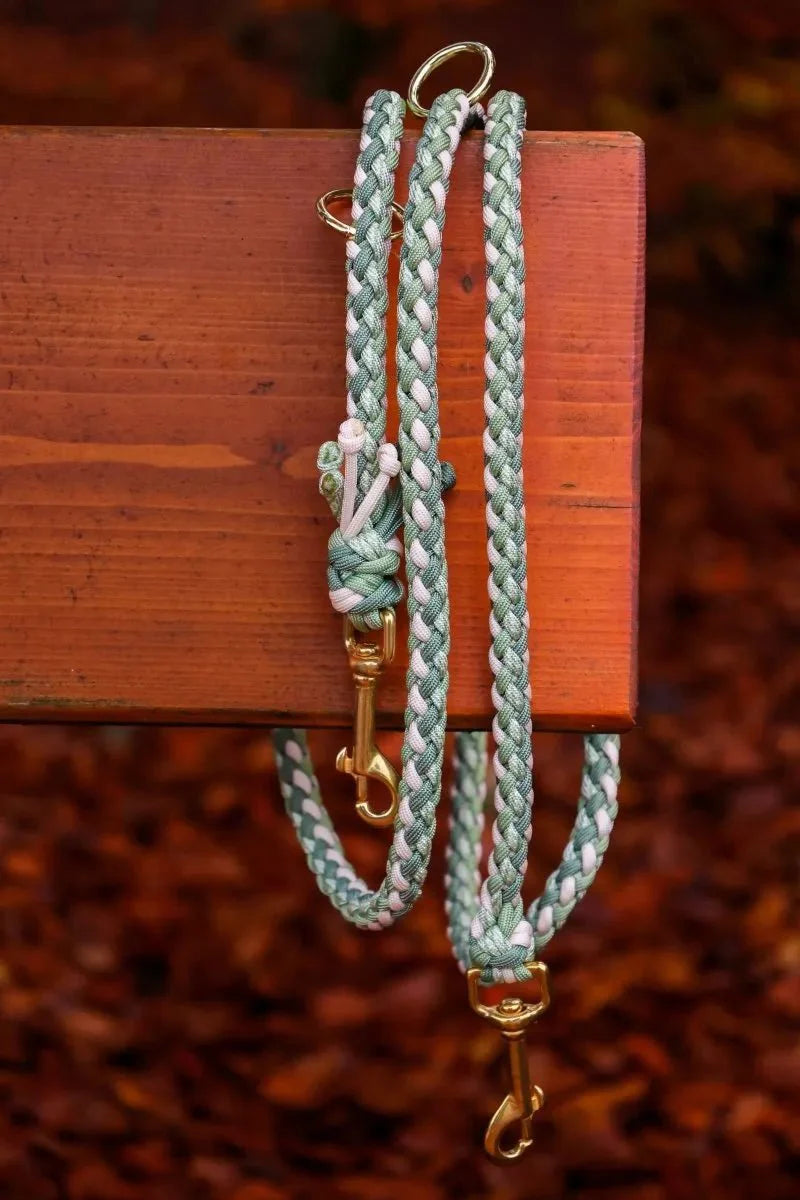 Hundeleine "Shining Green" aus Paracord