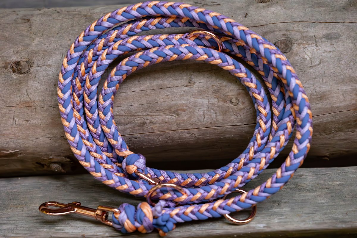 Hundeleine "Sunset" aus Paracord