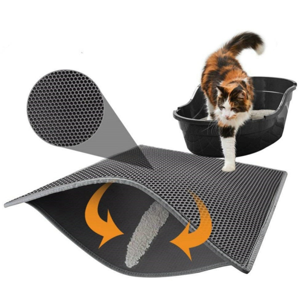 Katzenstreu-Matte Wasserdicht EVA Doppelschicht