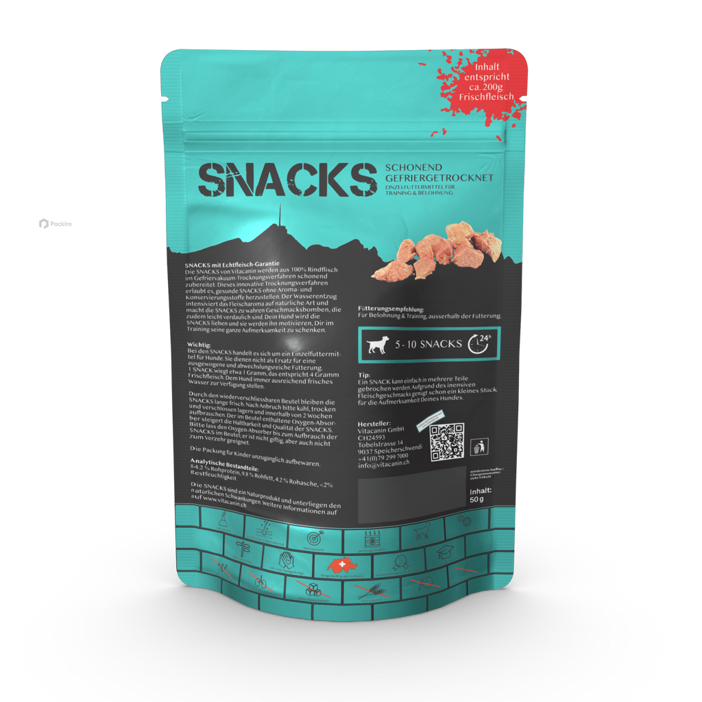 Rinder SNACKS gefriergetrocknet (FD)