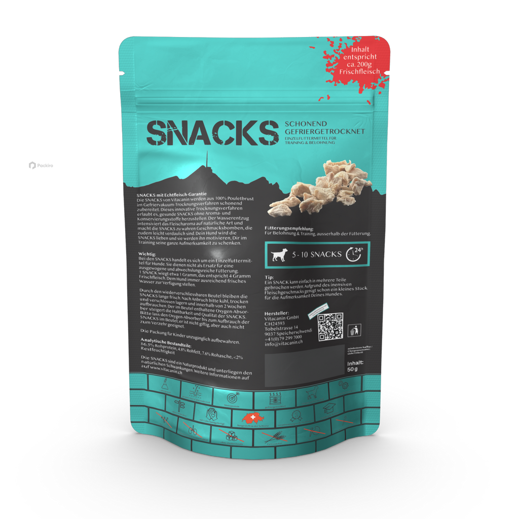 Poulet SNACKS gefriergetrocknet (FD)