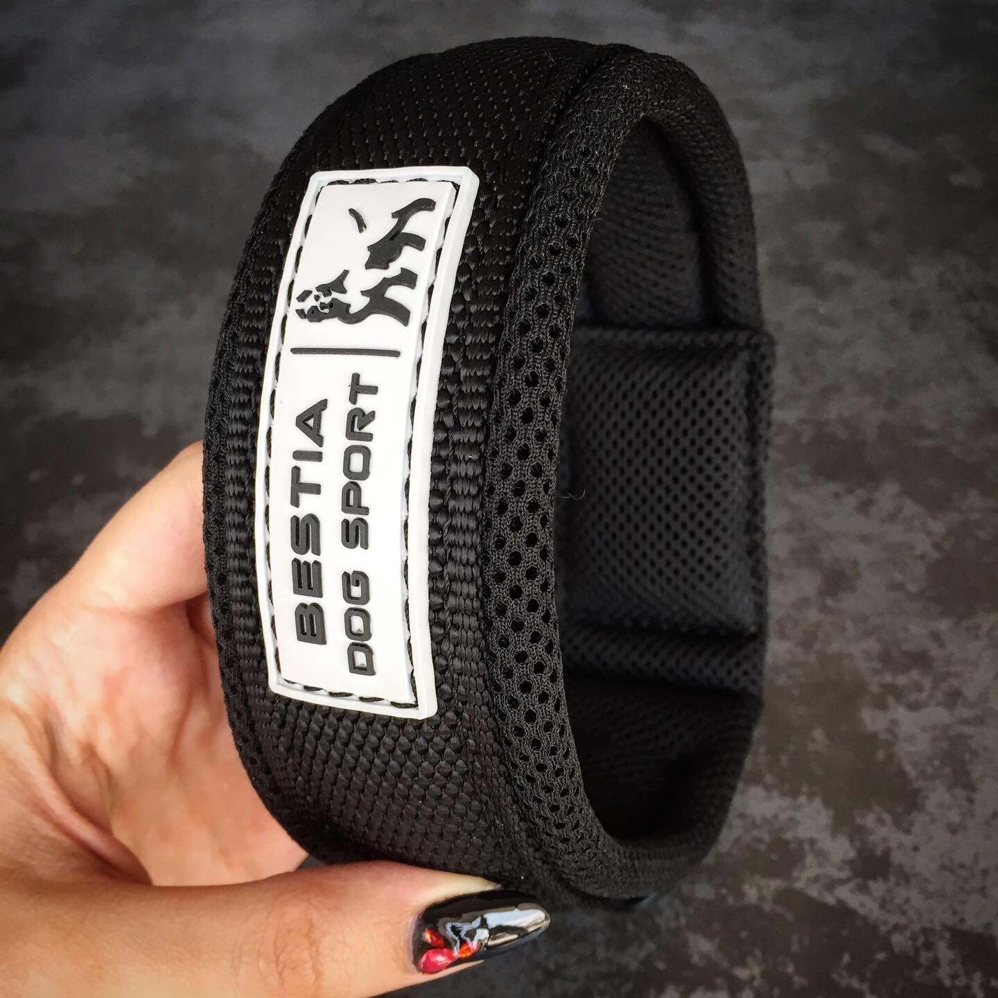 Bestia Dog Sport Schnellverschluss-Halsband Schwarz