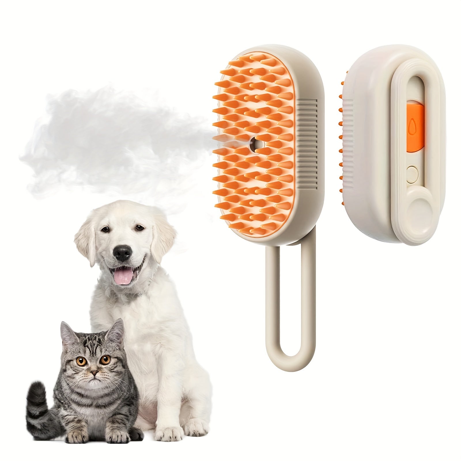 3-in-1 Aufladbare Dampfbürste für Katzen & Hunde