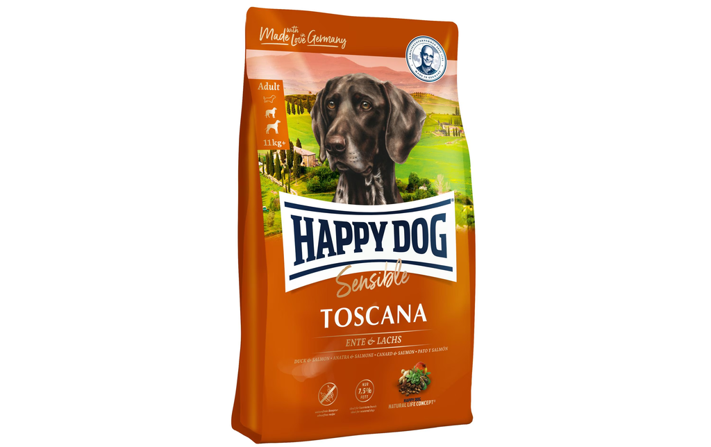 Happy Dog Supreme Sensible Toscana 12,5kg – Ente & Lachs