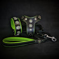Bijou Set – Halsband, Geschirr & Leine Grün